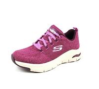 Skechers Baskets Arch Fit Keep It Up pour Femme, Grises, Rouge, 39 EU