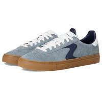 Skechers Baskets Arch Fit Legend Hamor pour Homme, Grey Pig Suede Duraleather Bordure Bleu Marine, 42 EU