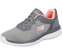 Basket Skechers Bountiful Quick Path Gris - Skechers - Femme - Plat - Lacets - Textile 38