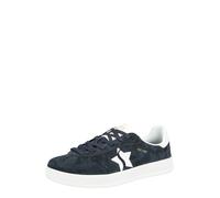 Skechers Femme Academy Court Charm Basket, Navy Leather/Trim, 41 EU