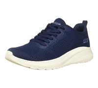 Chaussure Femme Skechers Bobs Sport Squad Chaos 117209-NVY - Bleu - Synthétique - Lacets - Plat 36