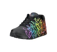 SKECHERS Baskets basses bleu roi / jaune / violet / noir, Taille 38