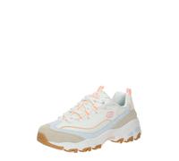 SKECHERS Baskets basses 'D'Lites' beige / bleu clair / orange clair / rose clair, Taille 36