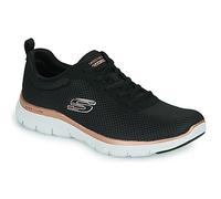 Skechers Femme Flex Appeal 4.0 Trainer, Black Mesh/Rose Gold Trim, 37 EU