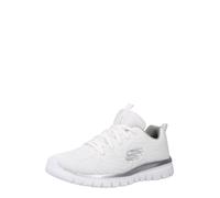 SKECHERS Baskets basses 'Graceful Get Connected' argent / blanc, Taille 39