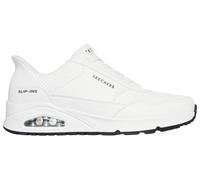 Skechers Uno-Banksia Luxe Chaussures à Enfiler Mains Libres pour Homme, Blanc., 44 EU