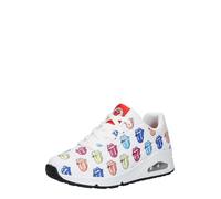 SKECHERS Baskets basses 'Rolling Stones' bleu clair / jaune clair / orange pastel / blanc, Taille 40