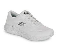Skechers Femme 149990 WBK Baskets, Bordure Noire en Maille Blanche, 38 EU