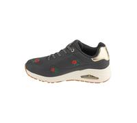 SKECHERS Baskets basses 'Skechers Uno - Champagne and Roses' anthracite / vert foncé / rouge / argent, Taille 40