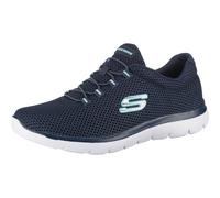 SKECHERS Baskets basses 'Summits' bleu marine / turquoise / blanc, Taille 38