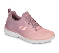 Skechers Espadrilles Summits Bright Charmer Femme maille mauve clair bordure corail 36