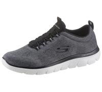 SKECHERS Baskets basses 'Summits Louvin' gris fumé / noir, Taille 44