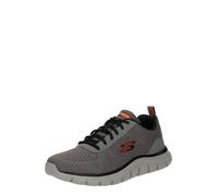 SKECHERS Baskets basses 'Track - Leshur' gris foncé / rouge orangé / noir, Taille 44