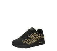 Skechers Baskets Golden Heart pour femme, noir et doré, 37 EU