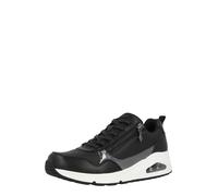 SKECHERS Baskets basses 'UNO' noir / argent, Taille 38