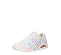 SKECHERS Baskets basses 'Uno - Spread The Love' bleu / bleu clair / rose / blanc, Taille 38