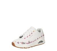 SKECHERS Baskets basses 'UNO' vert / rose / blanc, Taille 39