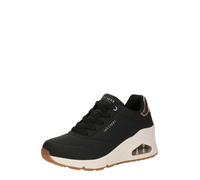 Skechers Chaussures compensées Uno pour Femme, Noir, 41 EU