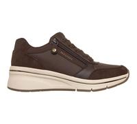 Skechers Femme Billion Flex Luxe Up Baskets, Chocolate Duraleather Suede Mesh, 39 EU