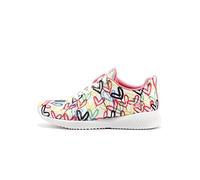 Skechers Baskets Bobs Squad Starry Love pour Femme, Tricot Blanc et Multi-ingénierie, 39 EU