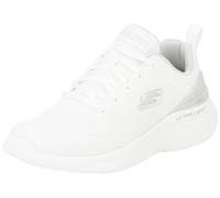 Skechers Homme Bounder 2.0 Nasher Baskets, Bordure Grise en Maille Blanche, 45.5 EU