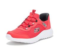 Skechers Baskets Bounder-Brisk-Burst pour garçon, Rouge/Noir, 3.5 Big Kid