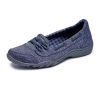 Skechers - Baskets Breathe Easy - Good Influence pour Femme, Bleu Marine, 38 EU