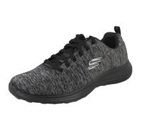 Hommes Skechers Noir à Lacets Mémoire Mousse Baskets LOW KEY POWER TRIPPI 999779