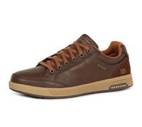 Skechers Baskets Cavell Sparkman pour Homme, Chocolat synthétique, 44 EU