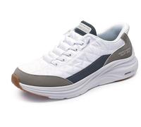 Skechers Baskets Confortables Contour Foam pour Homme, Blanc, 43 EU