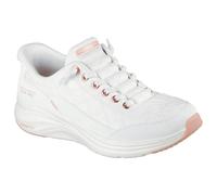 Skechers Baskets Contour Foam Golden Hour Femme Cuir Duraleather blanc bordure or rose 36 EU
