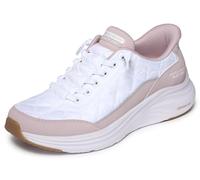 Skechers Baskets Contour Foam Slip-Ins Femme Blanc/Rose/Marron Taille 39