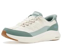 Skechers Baskets Contour Foam Natural EaseSneaker pour Femme, Garniture en Cuir Duraleather Blanc cassé, 40 EU