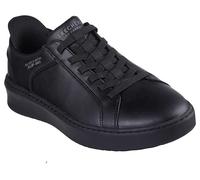 Skechers Baskets Court Break à double ventilation pour homme, noir/noir, 12