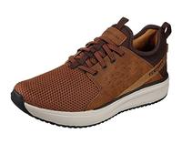 Skechers Baskets Crowder Colton pour Homme, Maille tricotée Marron Clair, 39.5 EU