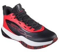 Skechers Baskets de basketball Pure Klutch pour homme, Noir/Rouge, 43 EU