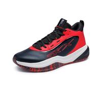 Skechers Baskets de basketball Skx League pour homme, Noir/Rouge, 42.5 EU