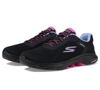 Skechers Baskets de Marche athlétiques Go Walk 7 Cosmic Waves pour Femme, Noir/Multicolore, 38 EU