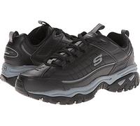Skechers Baskets de Sport à lacets pour homme Afterburn - Noir - noir/gris, 22,5 EU