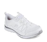 Skechers Baskets de Sport Gratis pour Femme, Blanc argenté, 36 EU