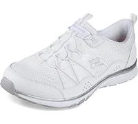 Skechers Baskets de Sport Gratis pour Femme, Blanc argenté, 38 EU