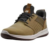 Skechers Baskets Delson Axton pour homme, taupe, 10.5