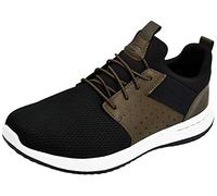 Skechers Baskets Delson Camben pour Homme, Noir/Marron, 42.5 EU