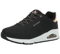 Skechers Baskets d'extérieur Uno-Shimmer pour Femme, Noir/Blanc, 38.5 EU