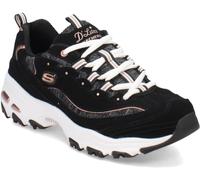 Skechers Baskets D'Lites Me-Time pour Femme, Noir et Or Rose, 7 US