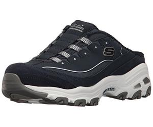Skechers Baskets D'Lites pour Femme, Bleu Marine et Blanc, 36 EU