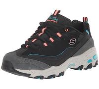 Skechers Baskets D'Lites pour Femme, Noir/Multicolore, 37 EU
