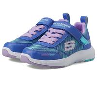 Skechers Baskets Dynamic Tread Journey Time pour Fille, Bordure synthétique Noire Rose Vif, 13 UK Child