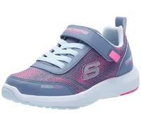 Skechers Baskets Dynamic Tread Journey Time pour Fille, Charbon synthétique avec Bordure Rose, 1.5 UK Child