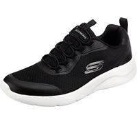 Skechers Homme Dynamight 2.0 Setner Basket, Black Mesh/Synthetic/White Trim, 45 EU